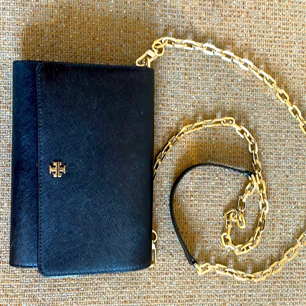 Classic crossbody - good interior storage; nice gold chain